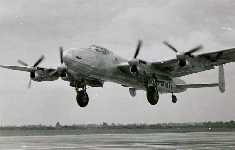 Grayscale Photo of Avro 691 Lancastrian 3 passenger and mail transport aircraft