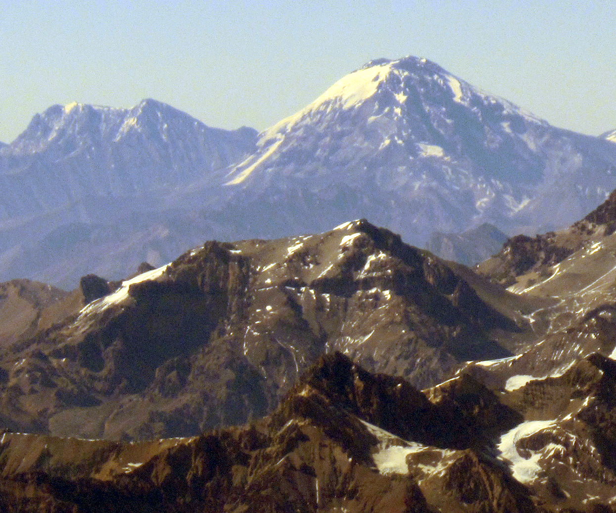 Landscape Photo of the Mount Tupungato in the Argentine Andes.