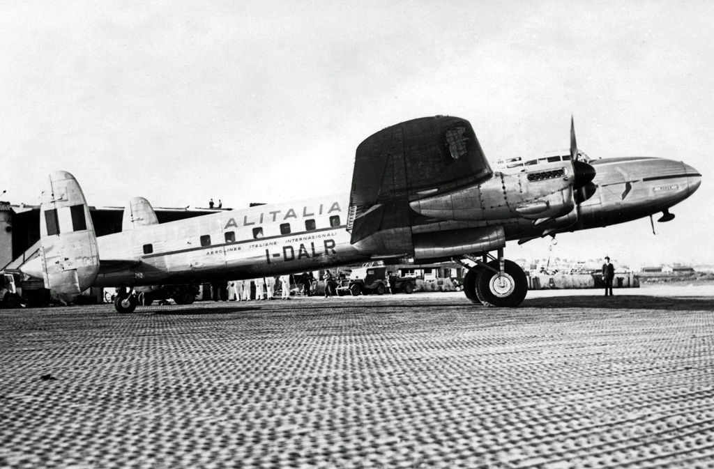 Grayscale Photo of Avro 691 Lancastrian 3 passenger and mail transport aircraft