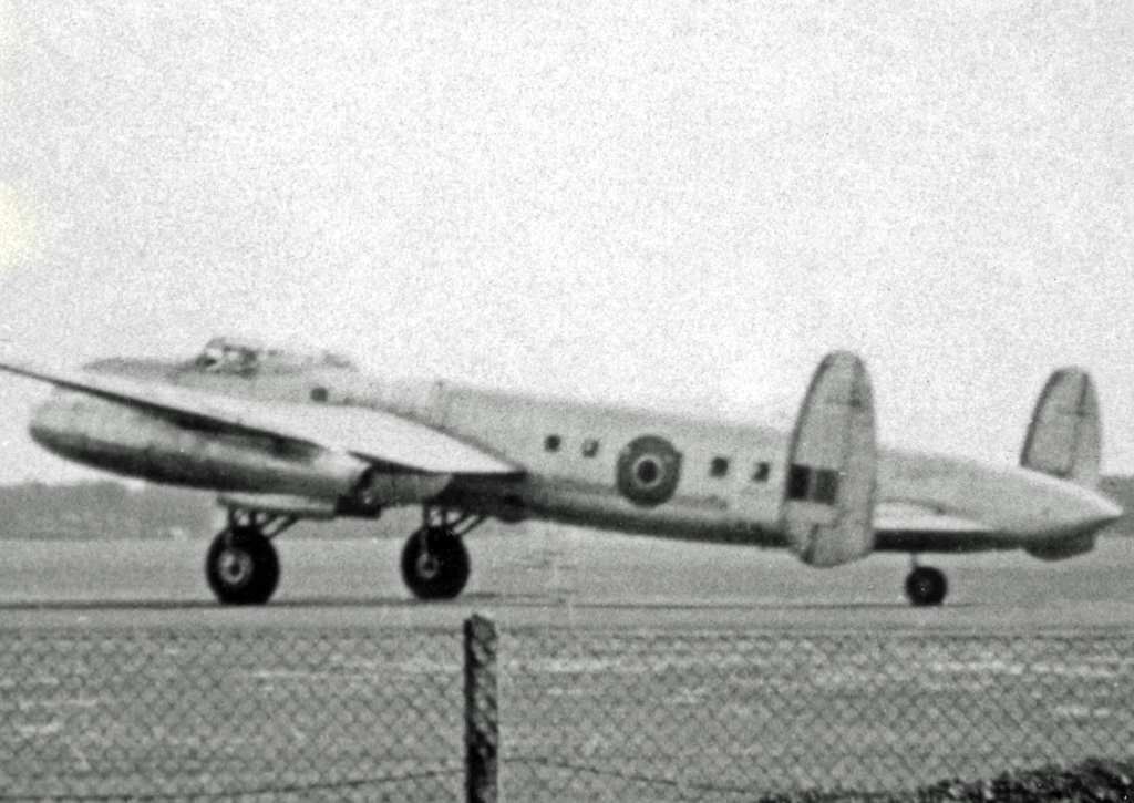 Grayscale Photo of Avro 691 Lancastrian 3 passenger and mail transport aircraft