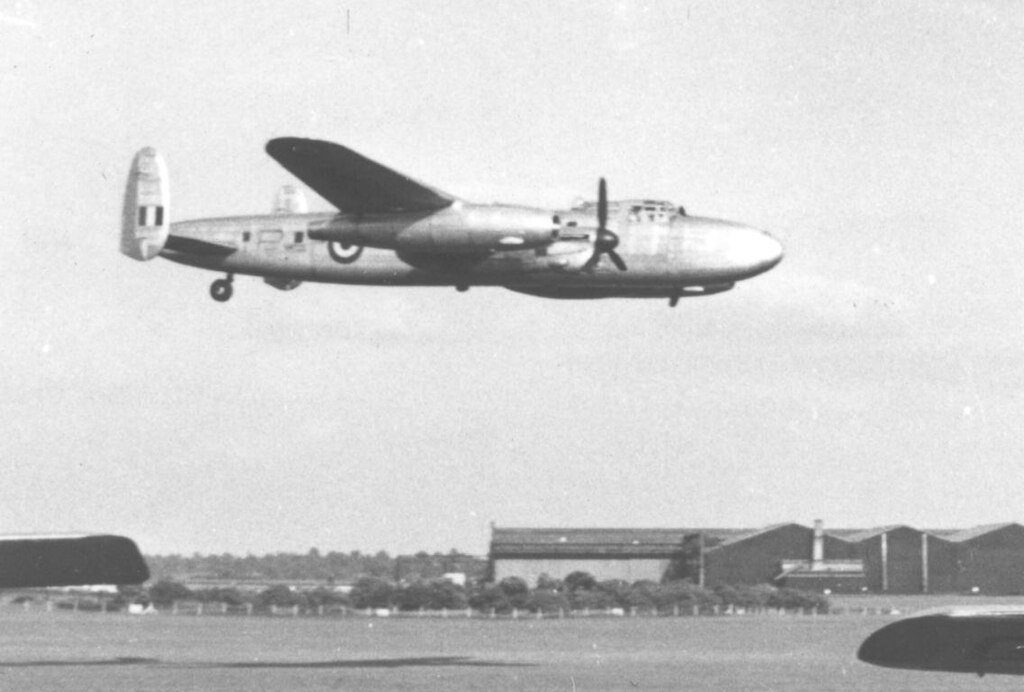 Grayscale Photo of Avro Avro 691 Lancastrian 3 passenger and mail transport aircraft