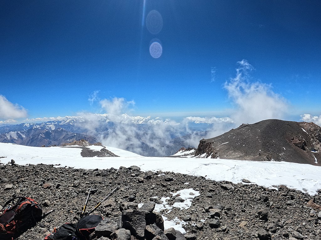 Landscape Photo of the Mount Tupungato in the Argentine Andes