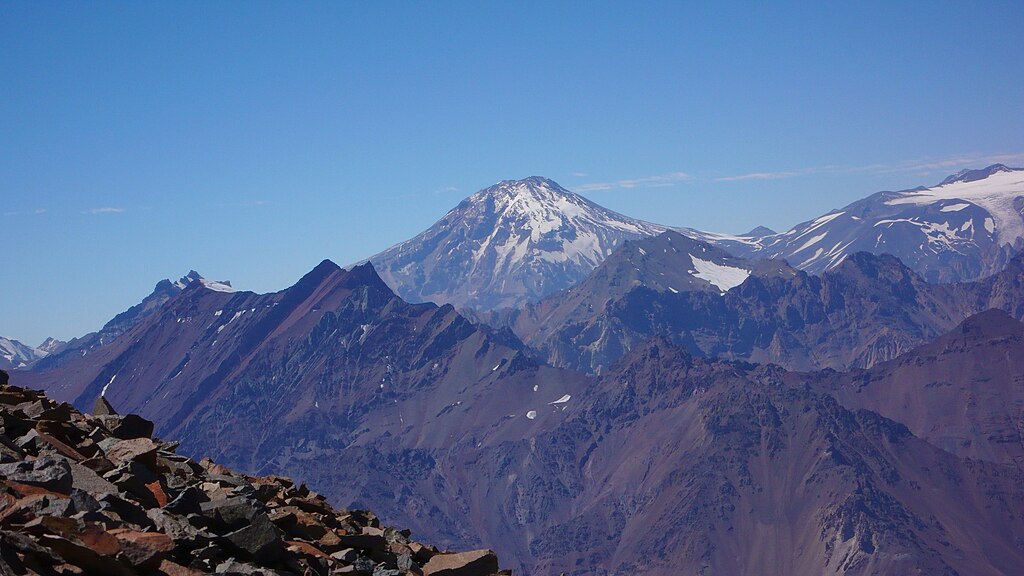 Tupungato As Seen From Cerro Del Plomo