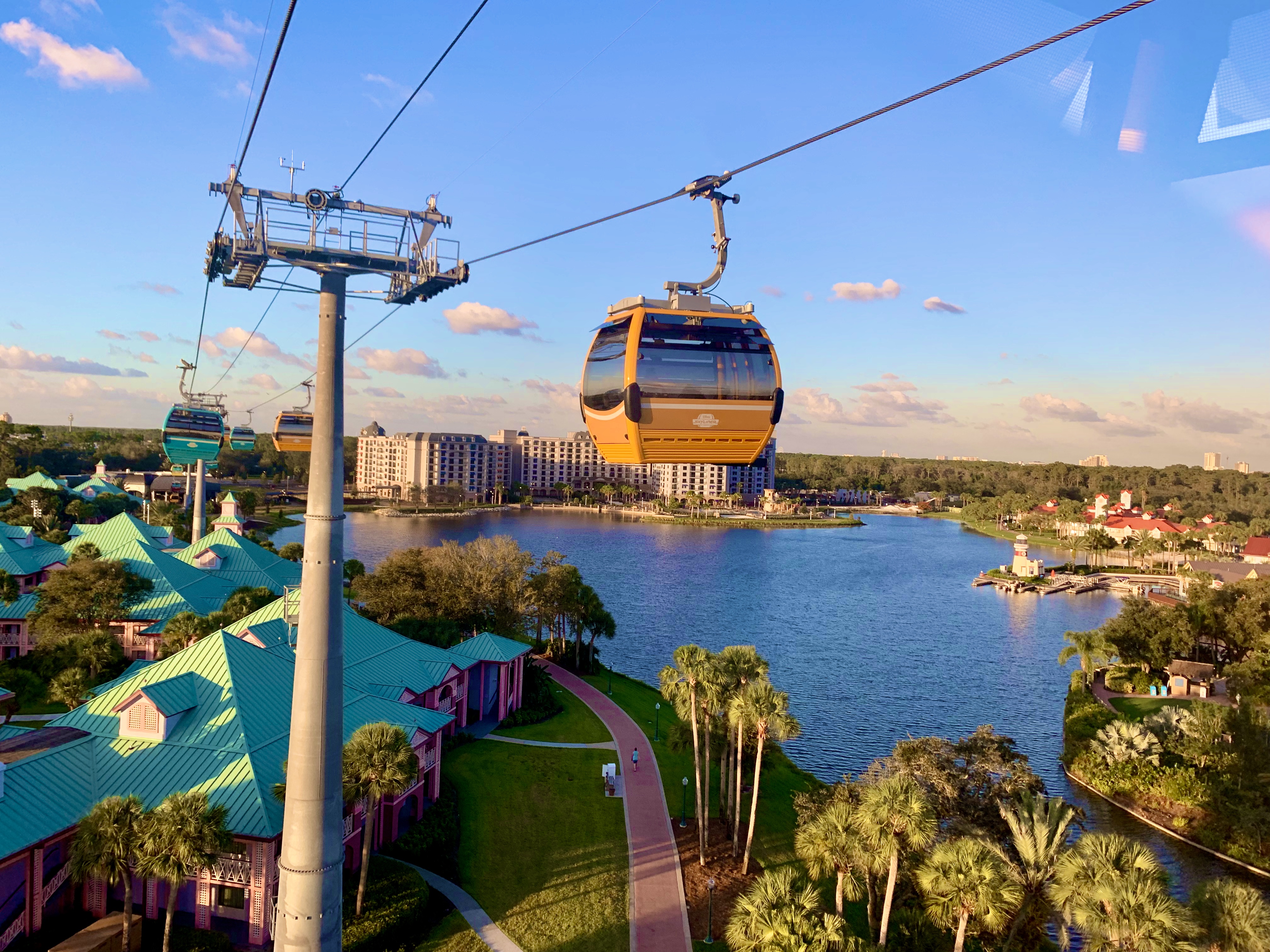 The Disney Skyliner system in Walt Disney World.