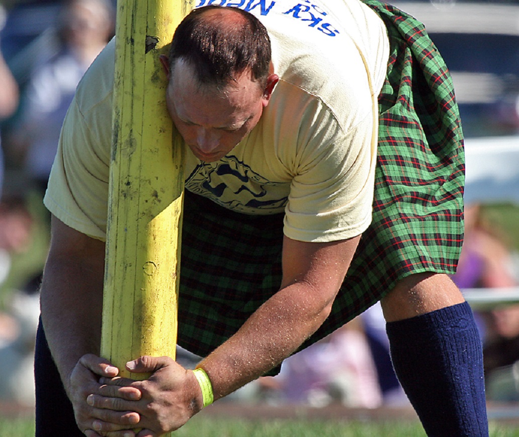 Caber Toss at Virginia Scottish Festival