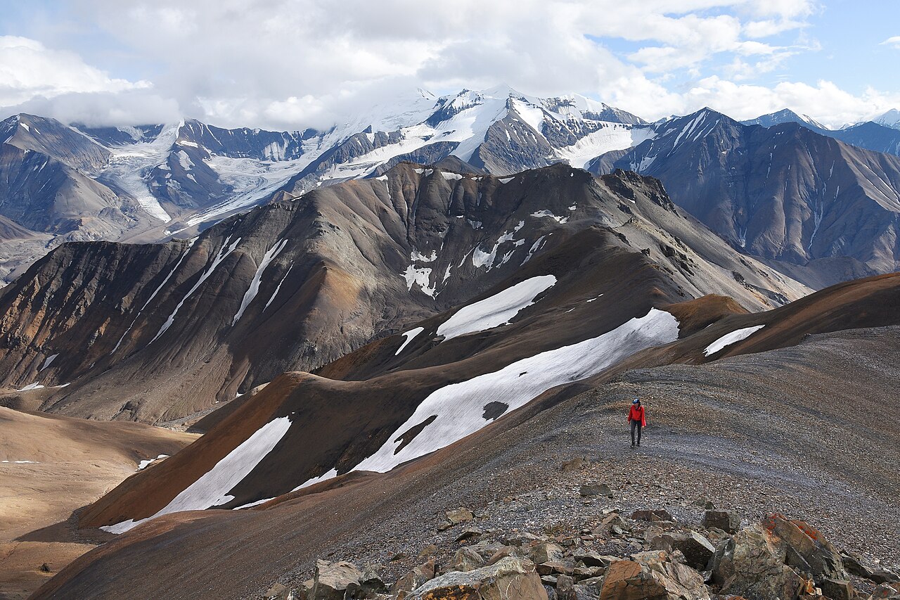 Climbing Green Dome. Denali National Park, Alaska