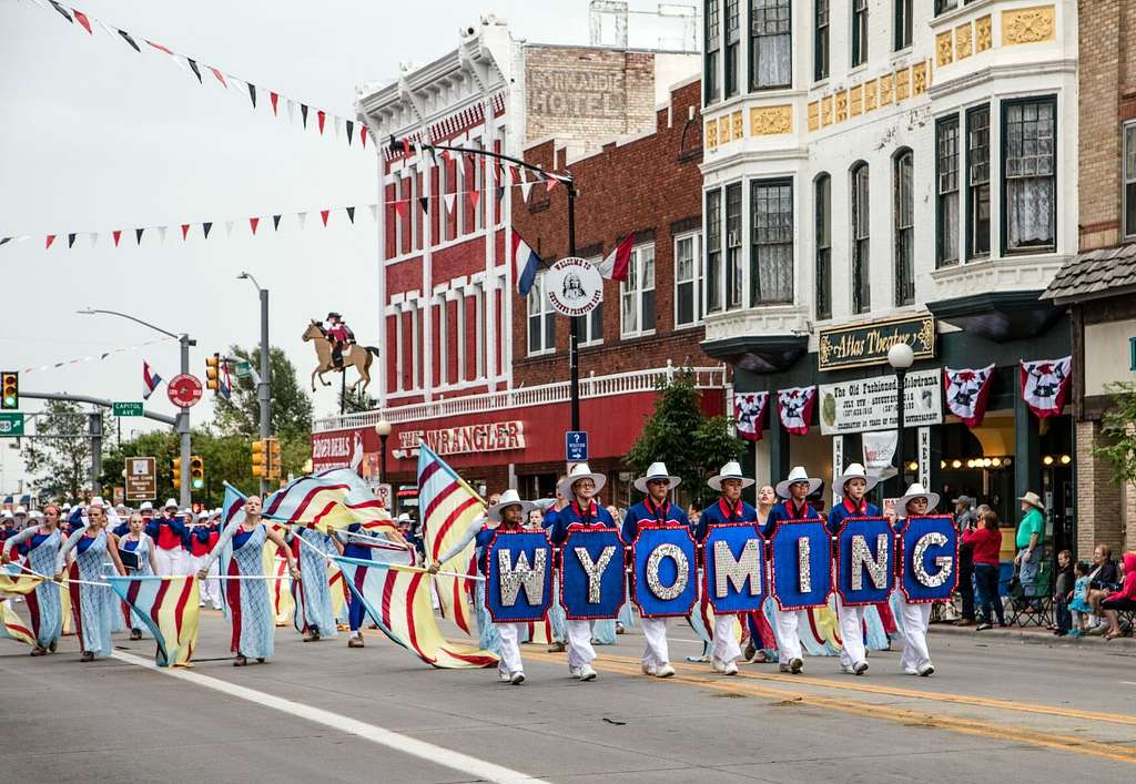 Scene From The Parade In Downtown Cheyenne Wyoming