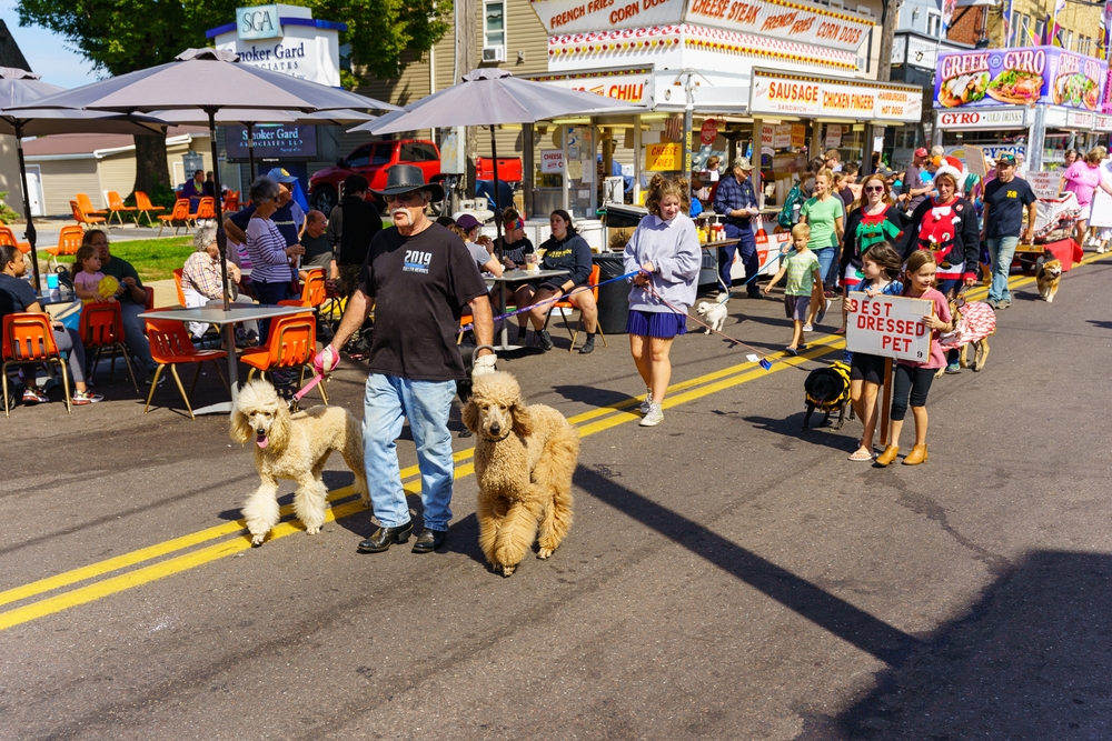 The Pet Parade included dogs and other pets at the annual community street fair in a small community in Lancaster County, PA. - 2021