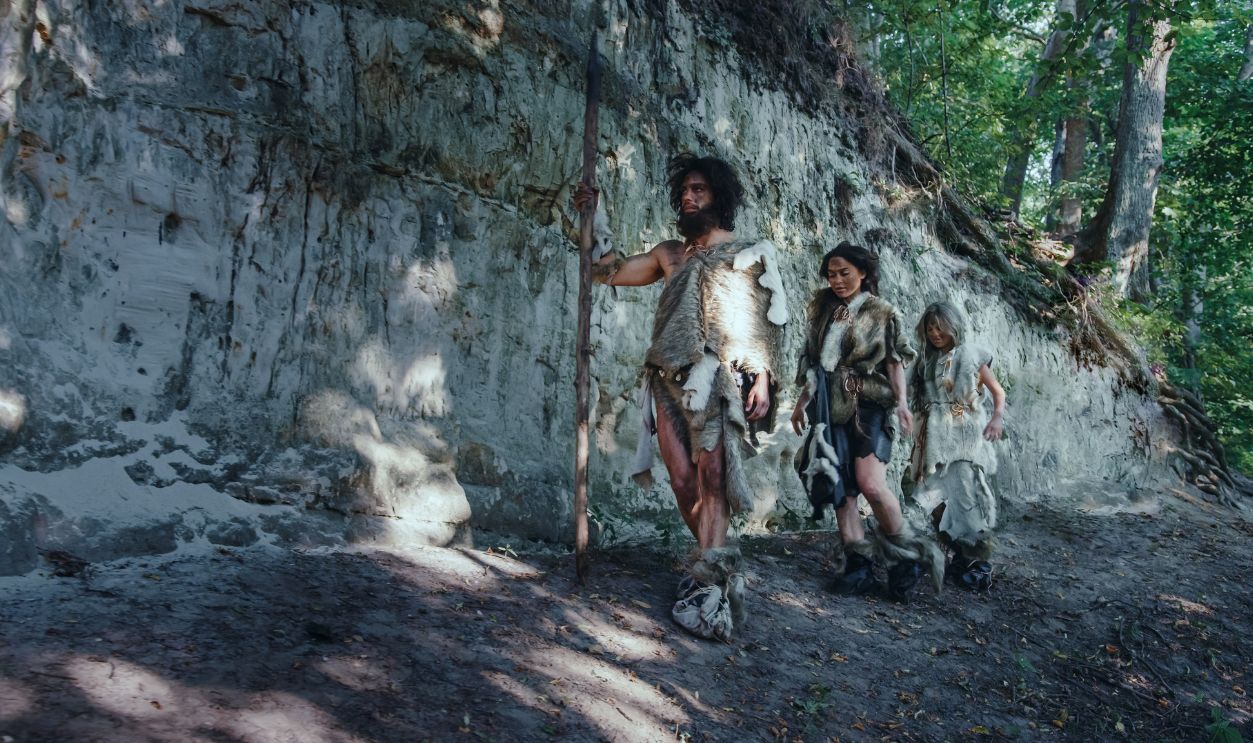 Hunter-Gatherers Wearing Animal Skin