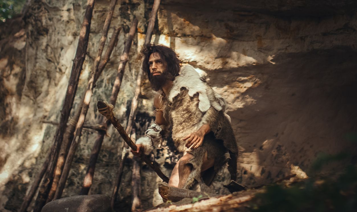 Neanderthal in hunting mood