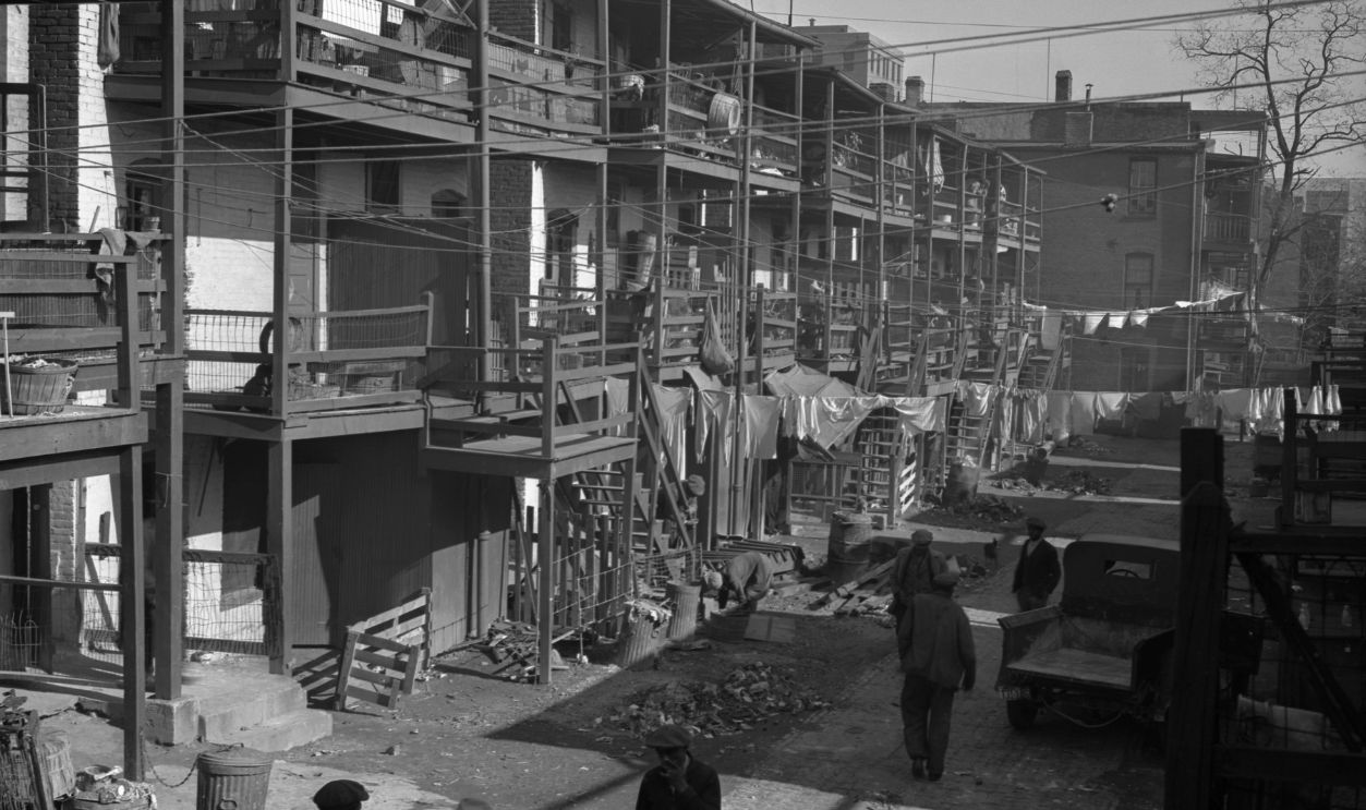 Depression era slums in Washington D.C