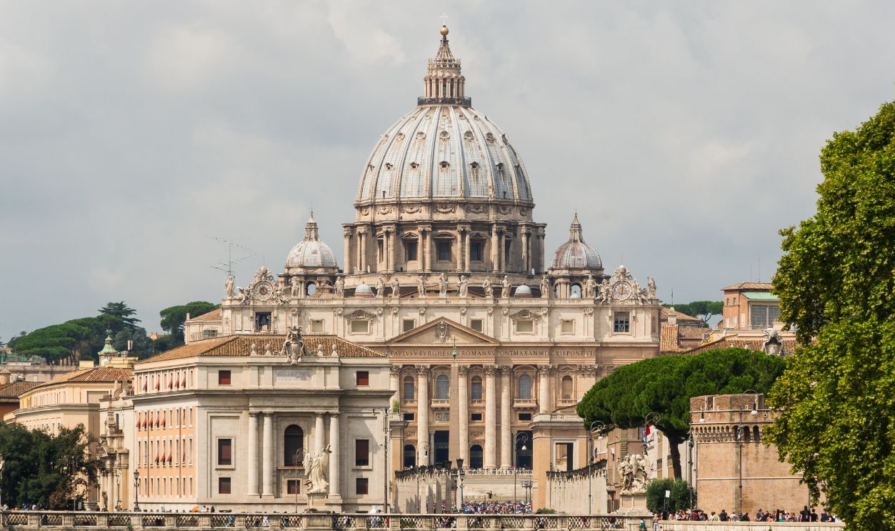 Saint Peter's Basilica facade, Rome, Italy
