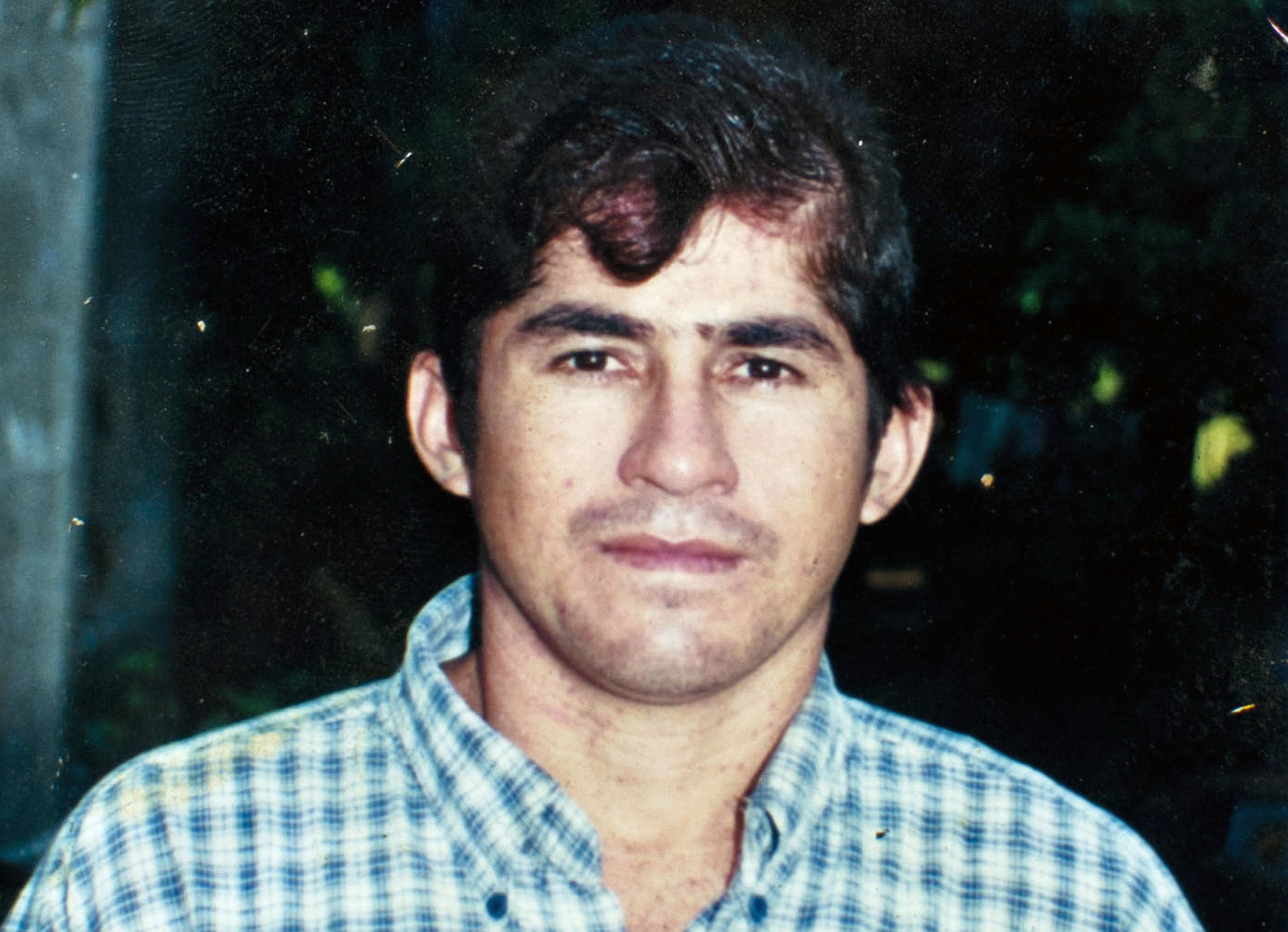 Picture of a picture of Salvadorean castaway Jose Salvador Alvarenga