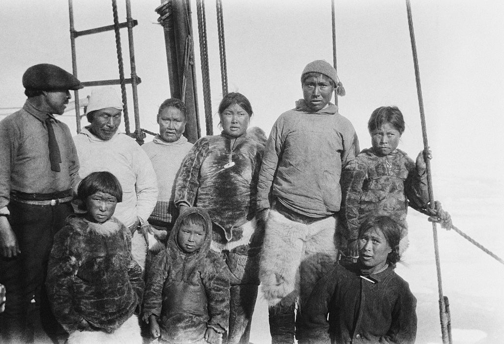 Inuit Indians Posing Together
