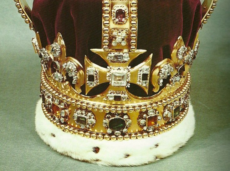 Close Up Photo of St. Edward's Crown, ca 1661.
