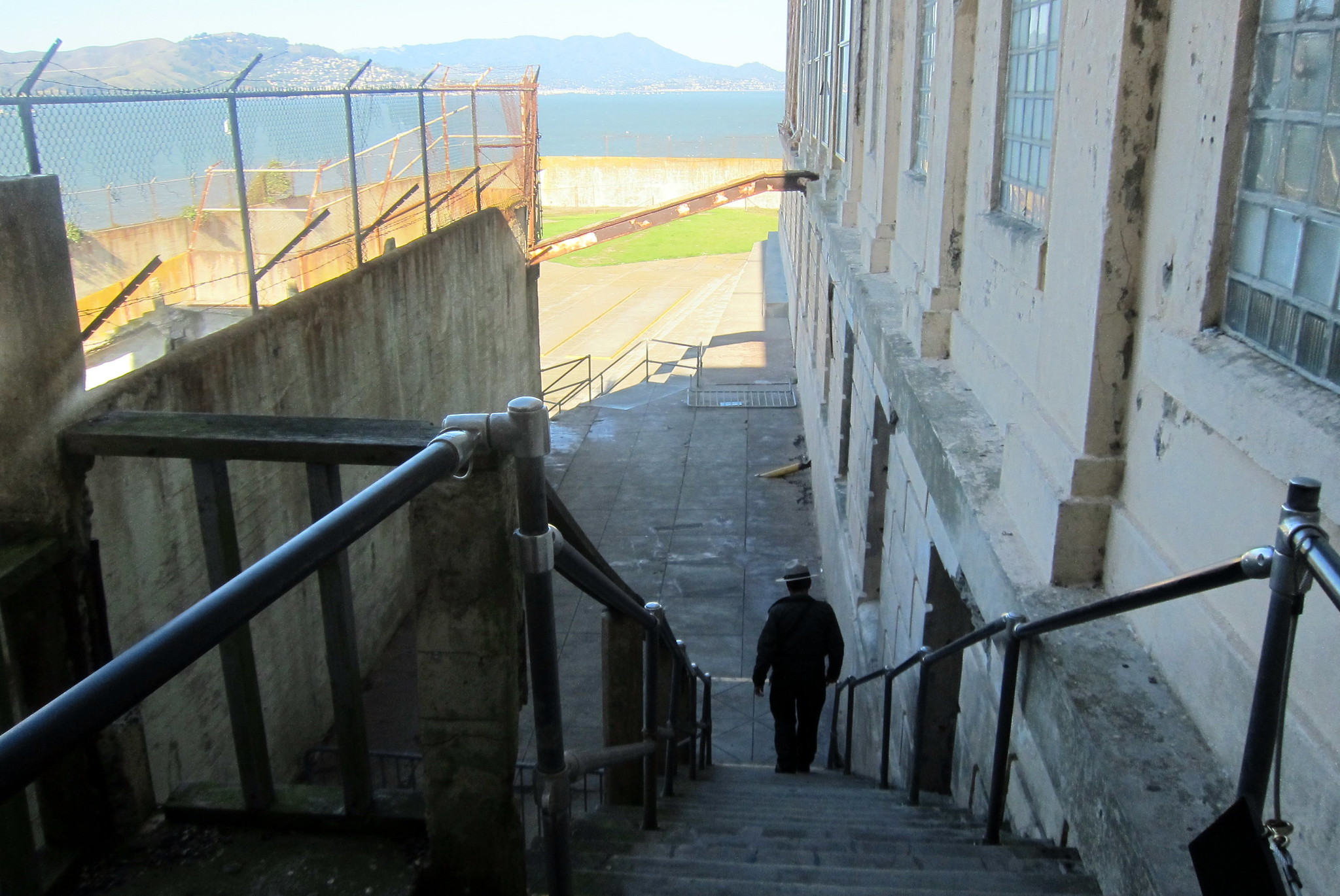 Alcatraz: Stairs to Prison Yard - 2012