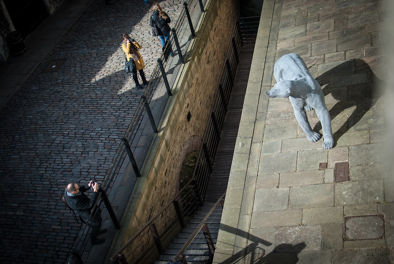 Polar Bear Sculpture in Tower of London Royal Menagerie