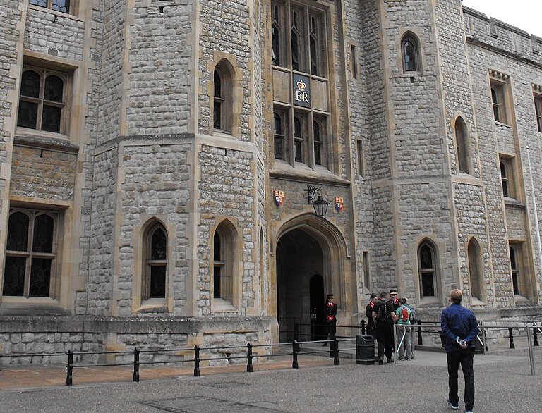 Entrace to the Crown Jewels in the Tower of London