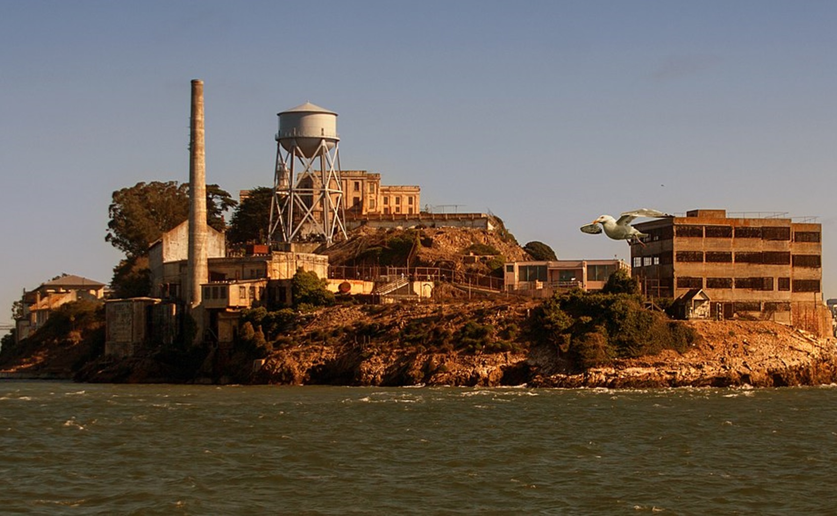 Alcatraz look from the water.