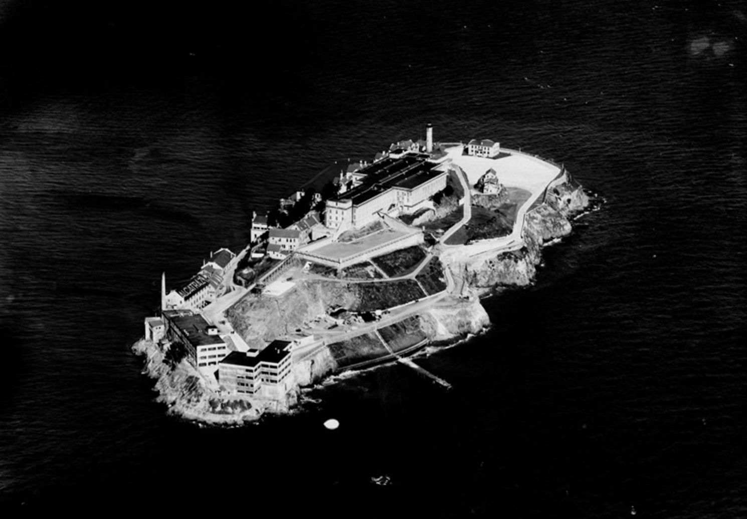 California-Alcatraz Island in - 1890