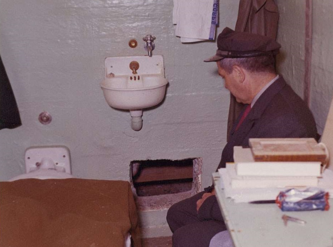 Officer in Frank Lee Morris's prison cell, #138 on cell block B