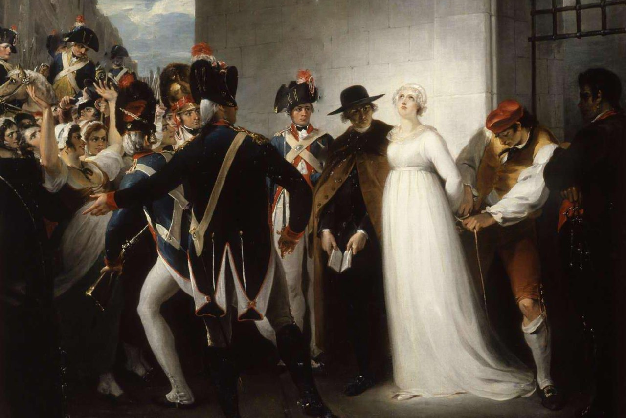 Marie Antoinette being taken to her Execution