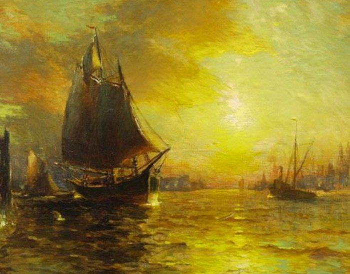 Painting of the New York Harbor George McCord