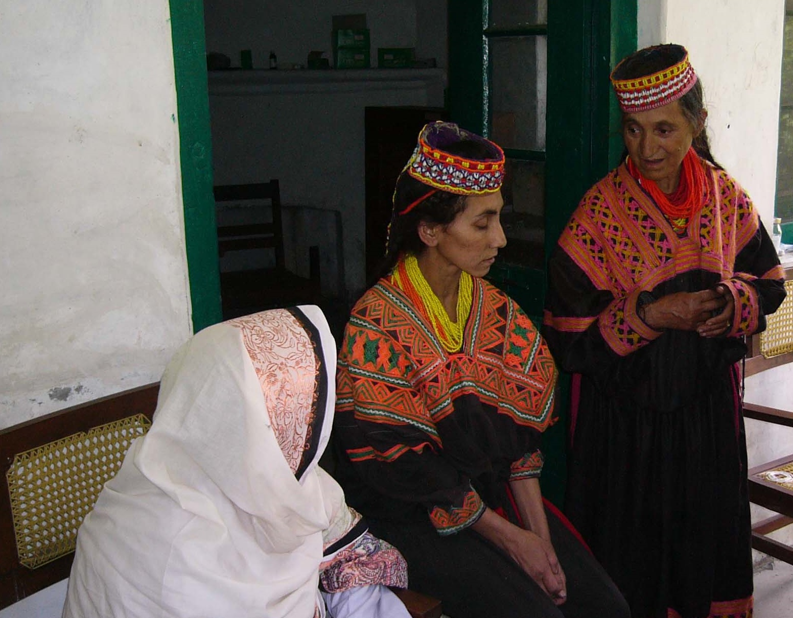 A beautiful view of a typical and cultural Kalash village - 2009