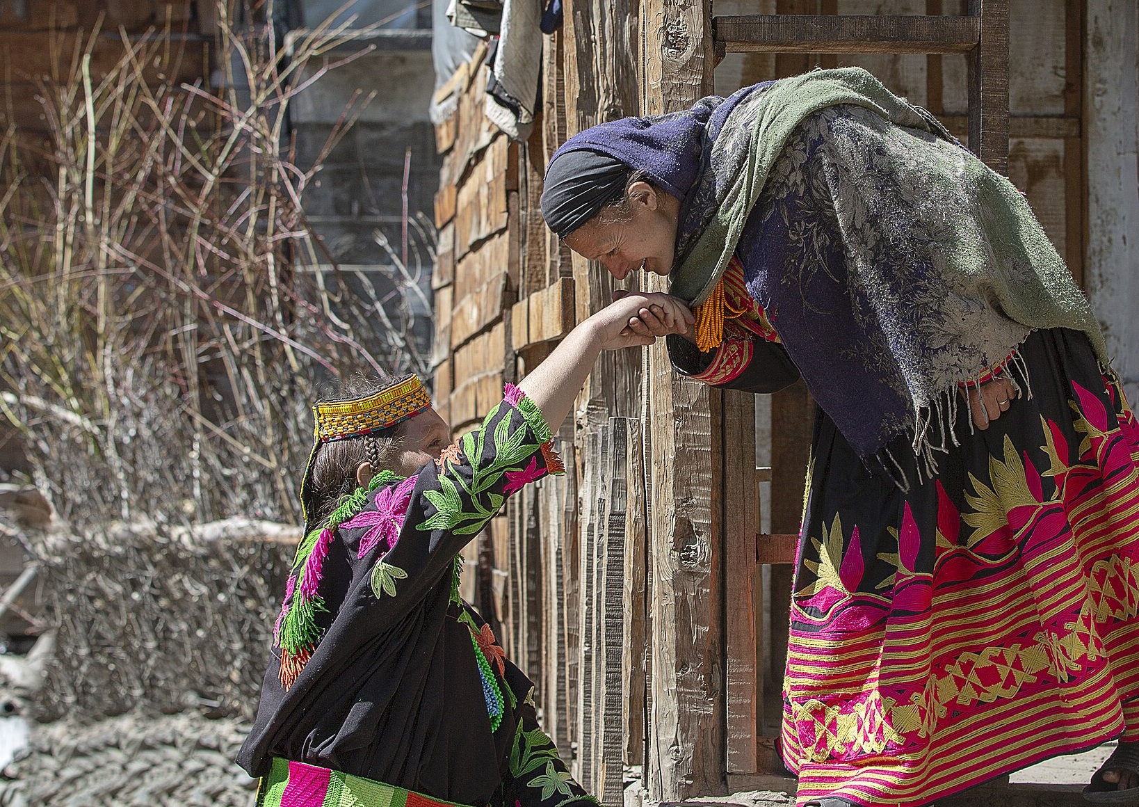 Kalash Women Greet Each Other By Kissing Their Hands