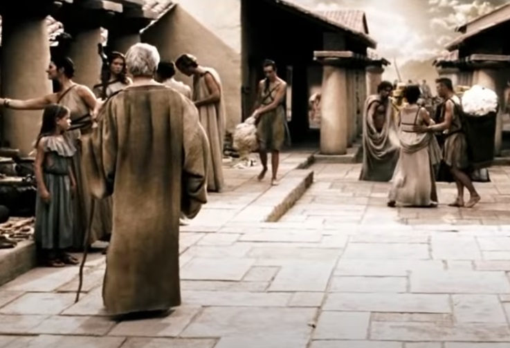 Screenshot from the movie 300 (2006)