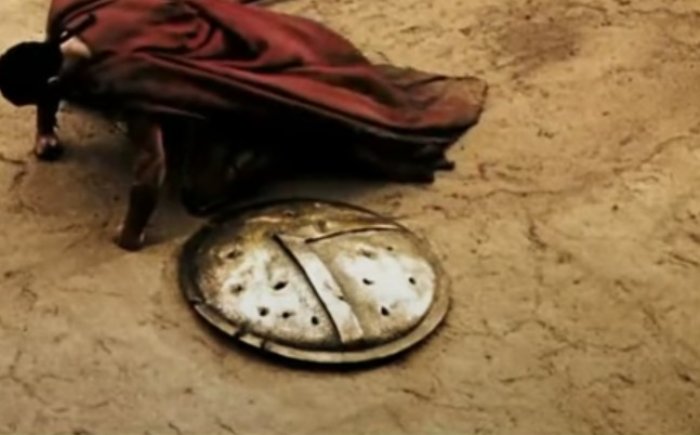 Screenshot from the movie 300 (2006)