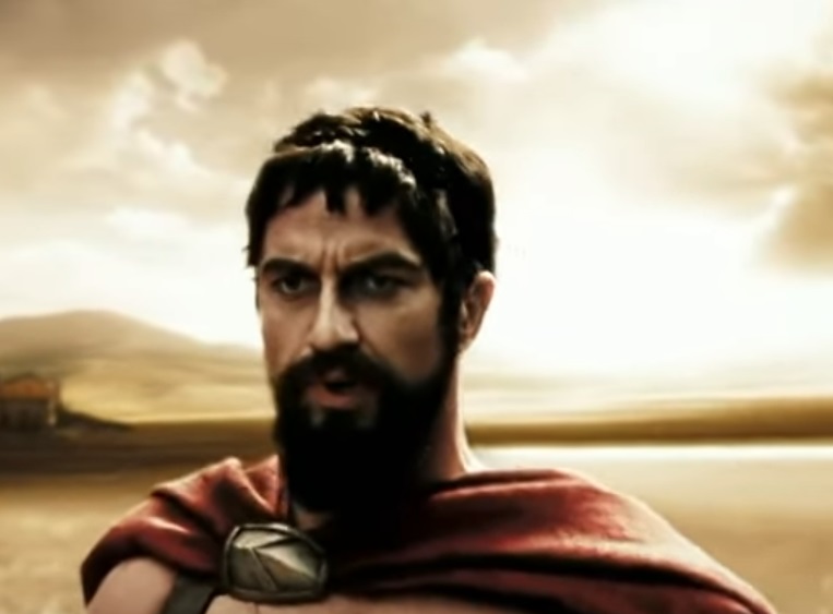 Screenshot from the movie 300 (2006)