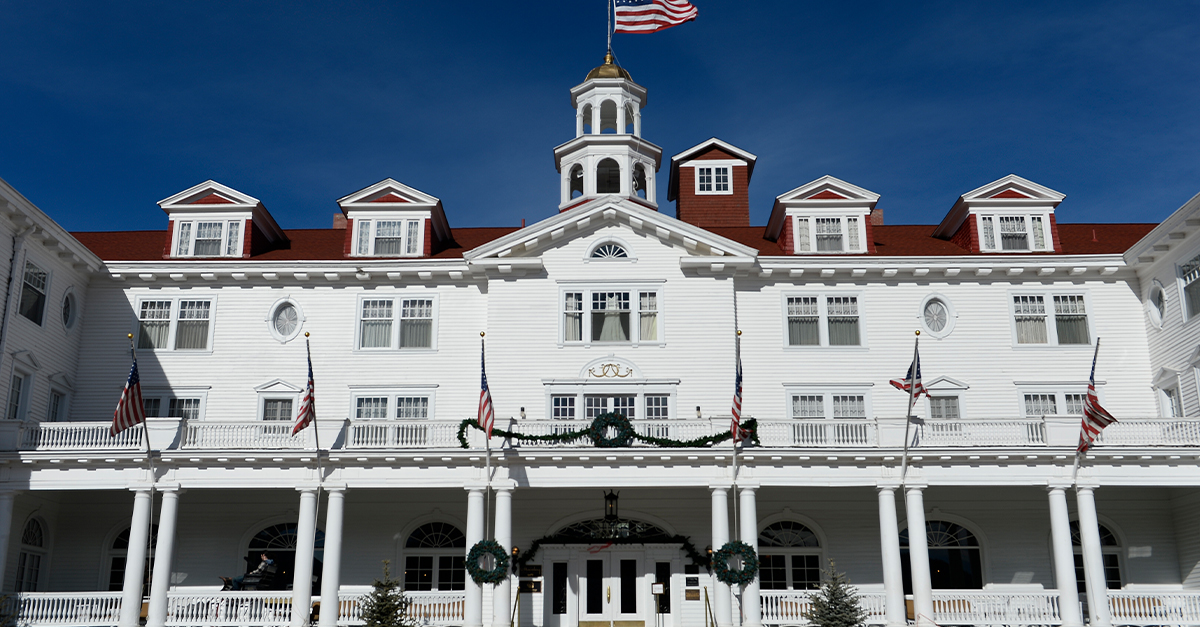 The popular Stanley Hotel in Estes Park, Colorado.