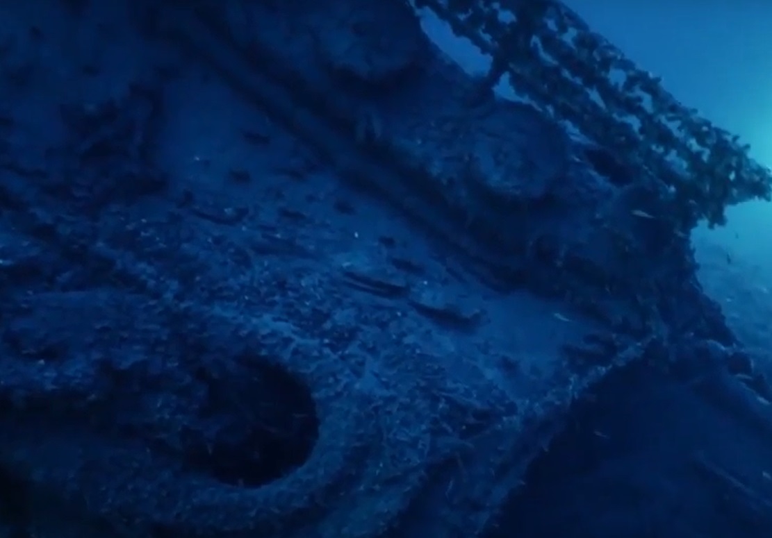 Screenshot from the documentary Titanic's Tragic Twin: The Britannic Disaster (2016)