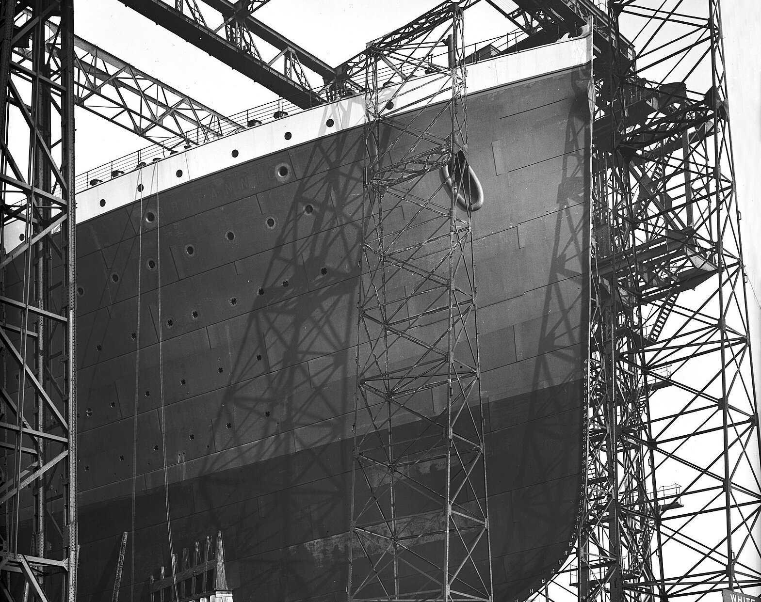 HMHS Britannic During Construction In Belfast