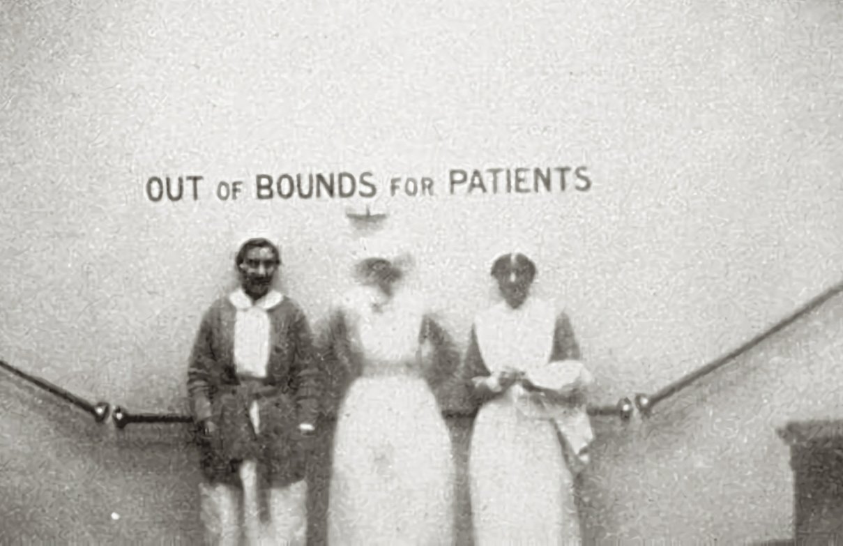 The only known photo of the HMHS Britannic's Grand Staircase.