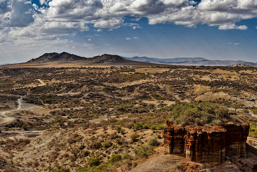 Olduvai Gorge or Oldupai Gorge in Tanzania