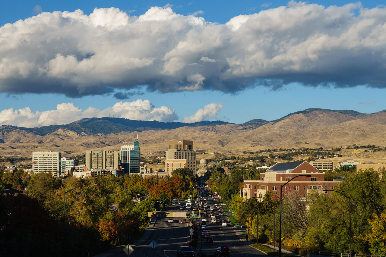 Downtown Boise, Idaho on a fall afternoon
