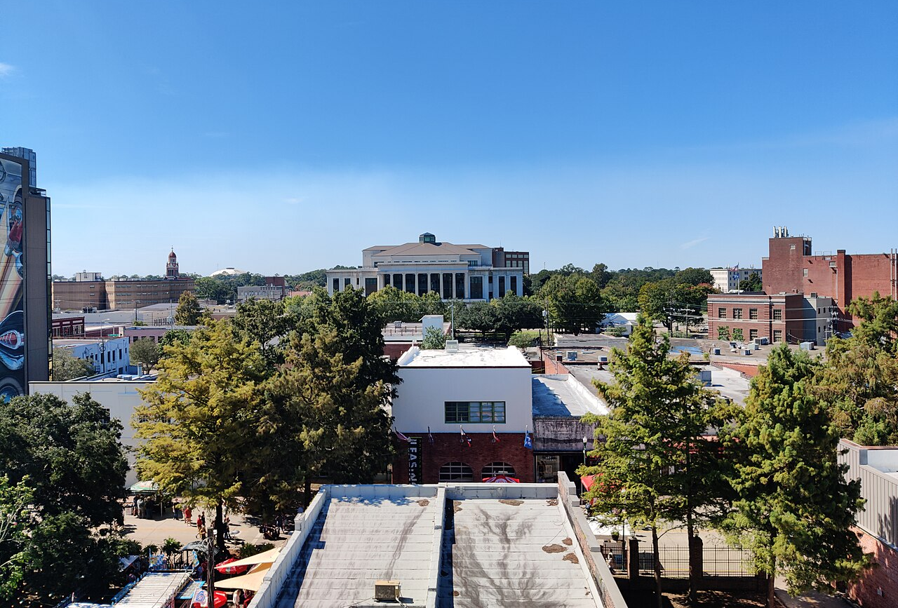 Downtown Lafayette, Louisiana, United States in 2021