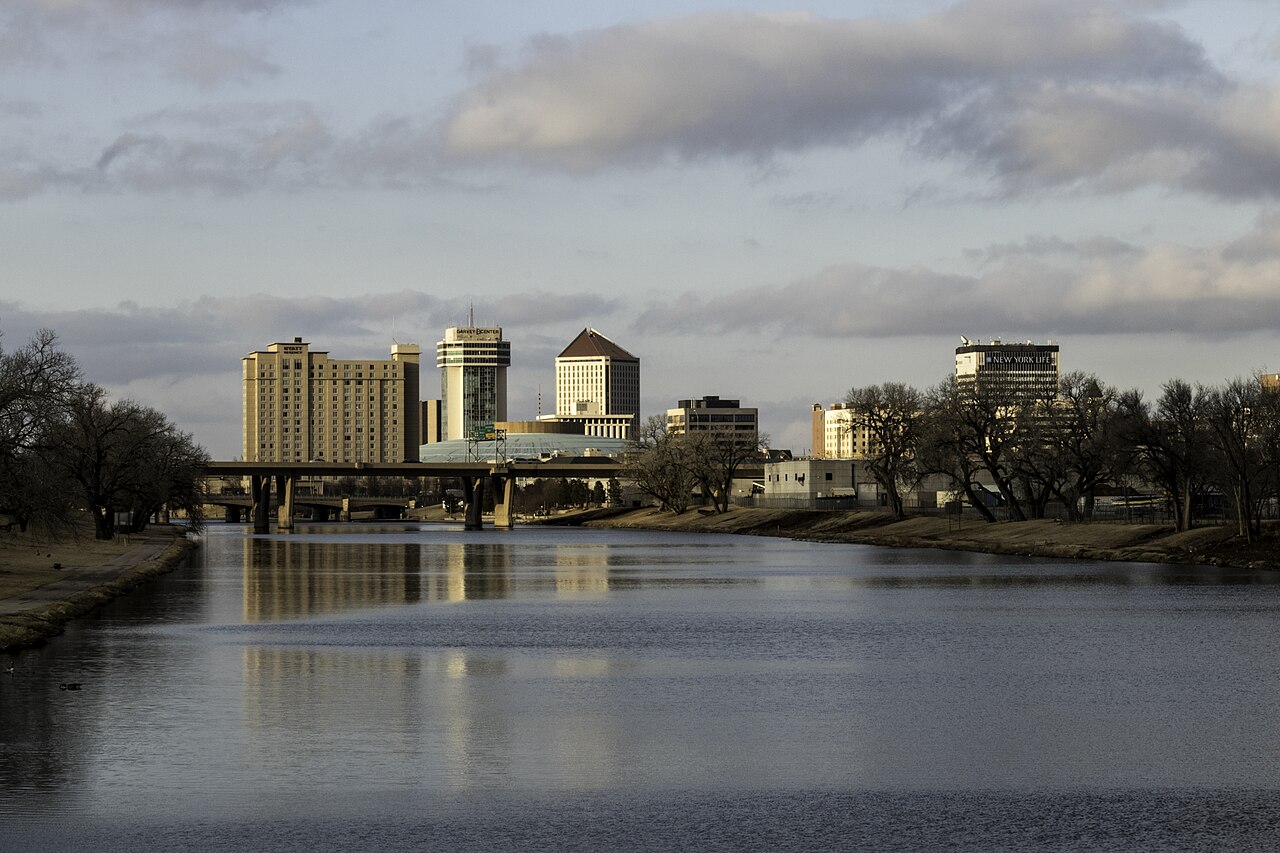 Downtown Wichita from the Lincoln Street Bridge