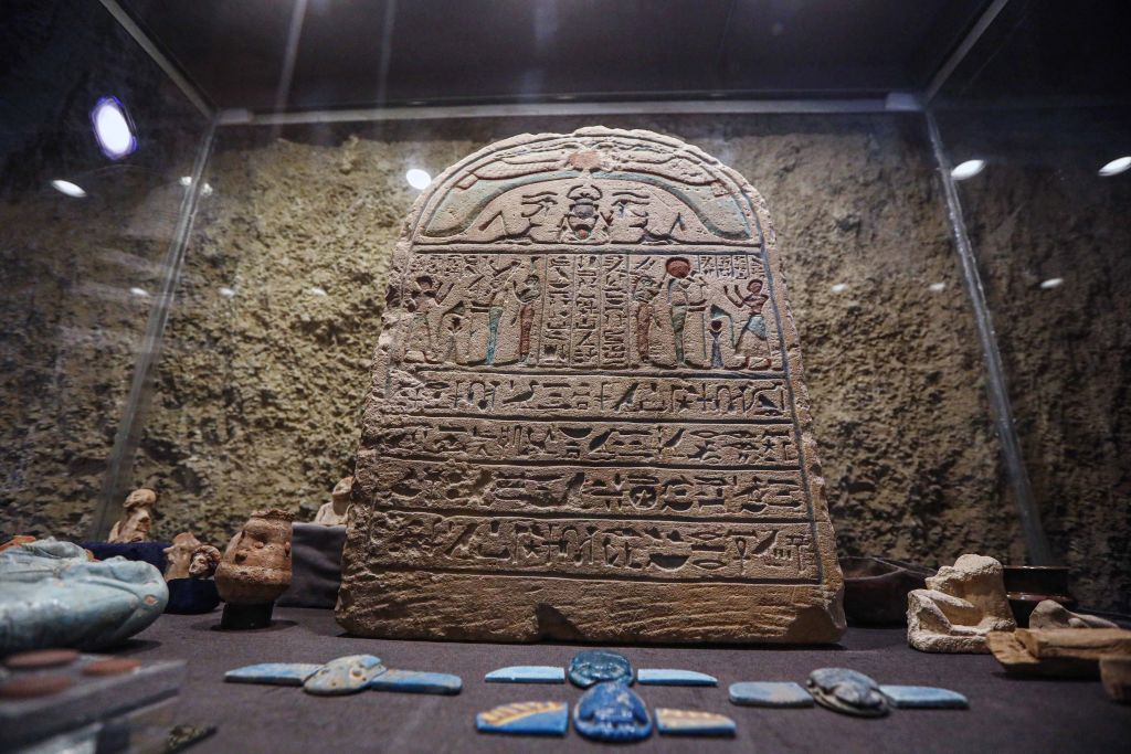 This photo taken on Jan. 8, 2025 shows artifacts unearthed during an archaeological excavation in Luxor, Egyp