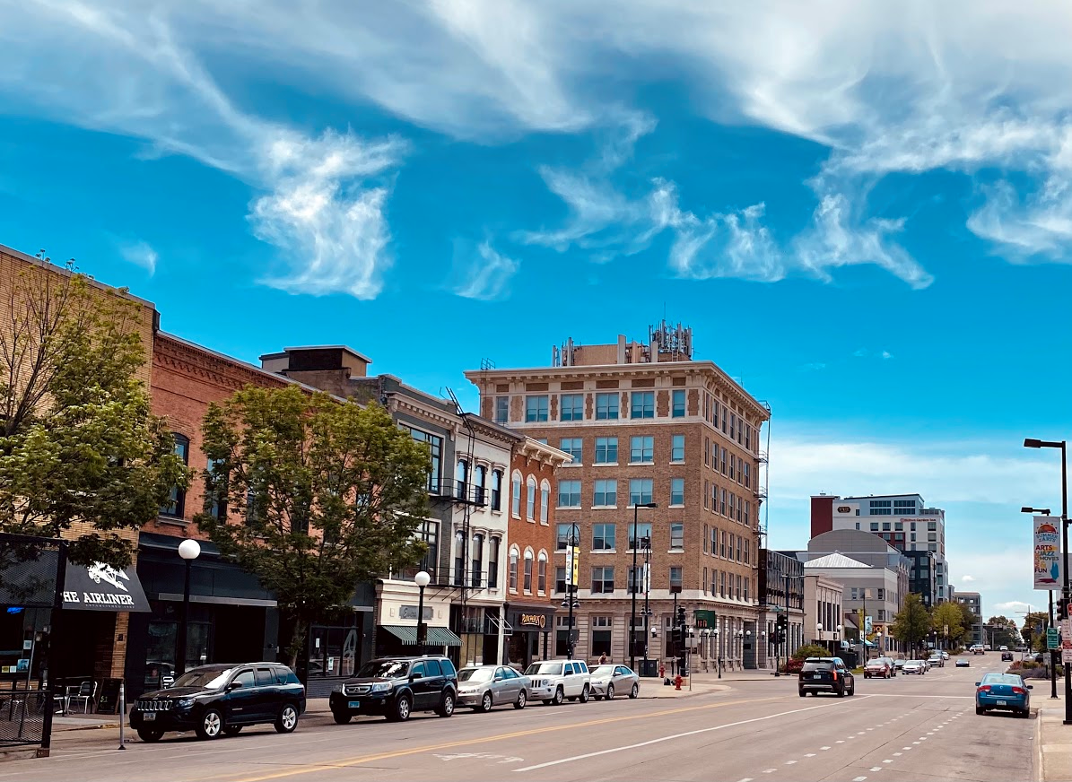 Iowa City Downtown in June 2021