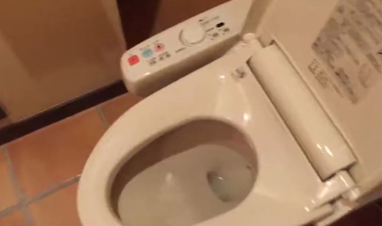 Warm toilets in Japan