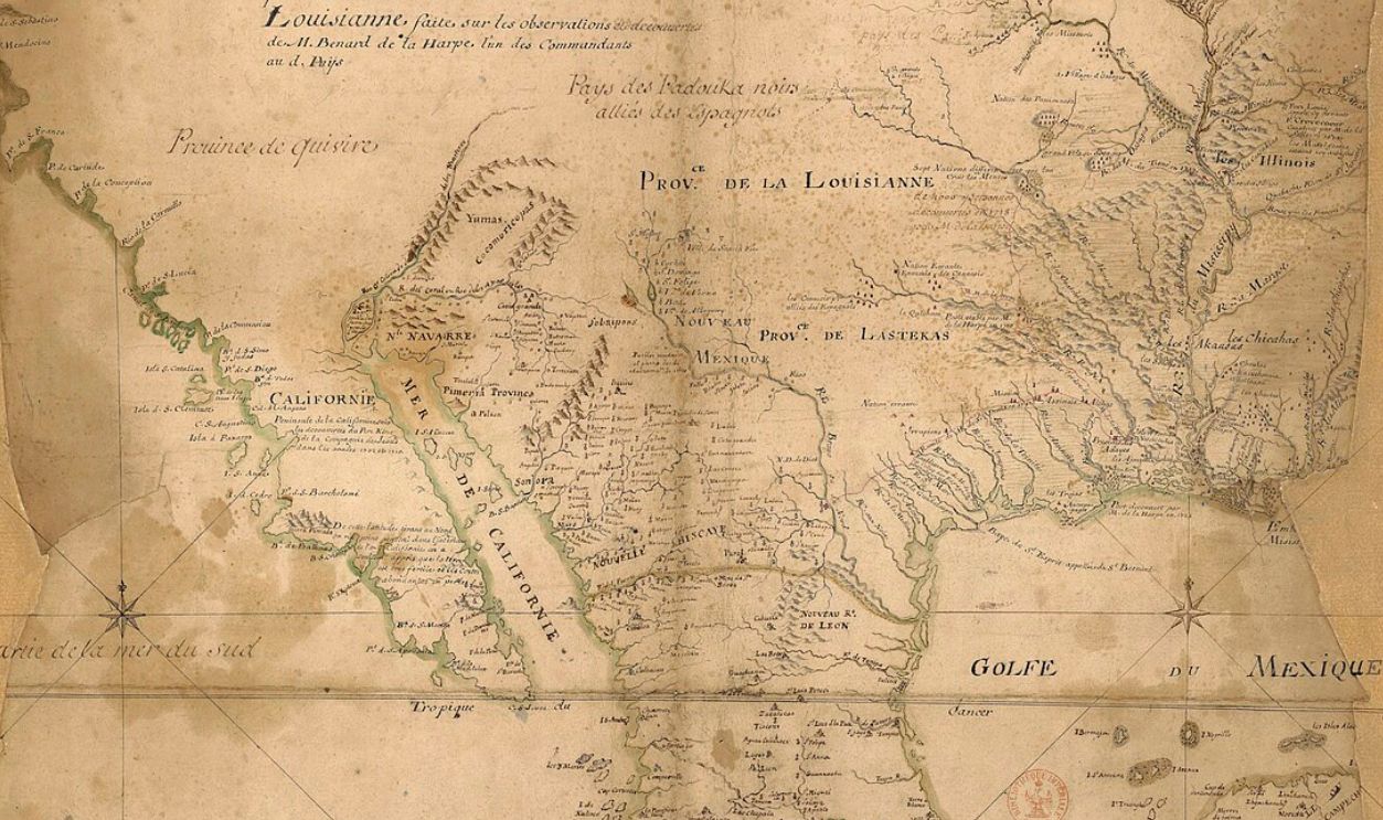 French Louisiana Map