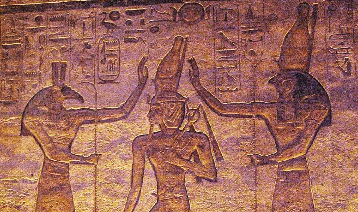 Pharaoh And Egyptian gods