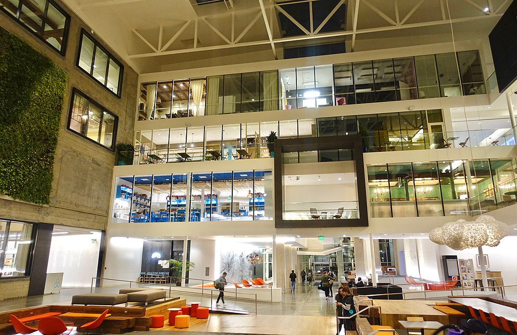 This image shows Airbnb headquarters in San Francisco