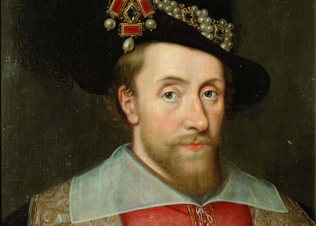 File:Portrait of James I of England wearing the jewel called the Three Brothers in his hat.jpg