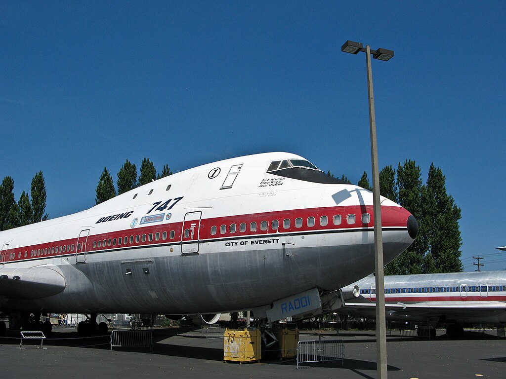 Close Up Photo of The Boeing 747 prototype City of Everett