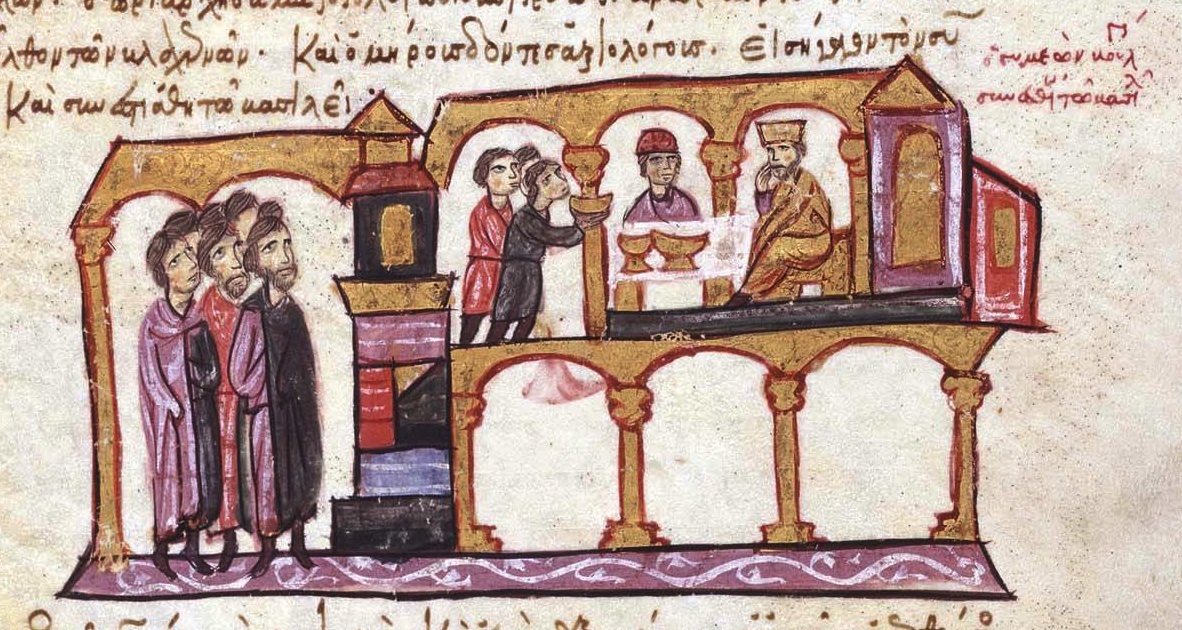 Constantine VII dining