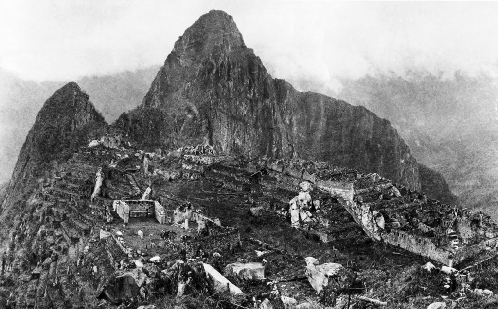 Photograph of Machu Picchu taken by Hiram Bingham III in 1912